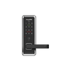 Cerradura inteligente con teclado Touch Screen, Apertura con tarjeta Mifare /Contraseña y Llave de emergencia de diseño compacto para puertas de perilla simple