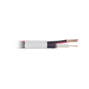 Bobina de cable coaxial RG59 de 150 m con 95% de cobre y 2 conductores calibre 18 para alimentación, para Aplicaciones de CCTV Color Blanco