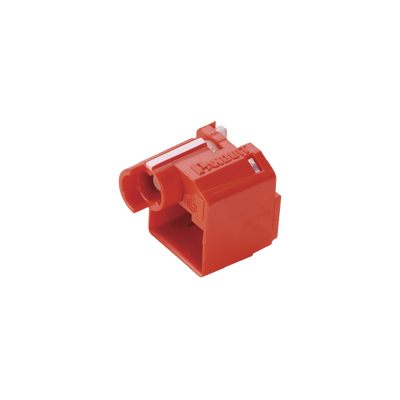 Kit de 10 Dispositivos para Impedir Desconexión de Plug RJ45, Color Rojo, Incluye Herramienta para Instalar/Retirar