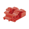 Kit de 10 Dispositivos para Bloquear Puertos de Fibra Óptica LC Duplex, Color Rojo, Incluye Llave de Extracción