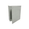 Gabinete de Acero IP66 Uso en Intemperie (800 x 1200 x 400 mm) con Placa Trasera Interior Metálica y Compuerta Inferior Atornillable (Incluye Chapa y Llave).