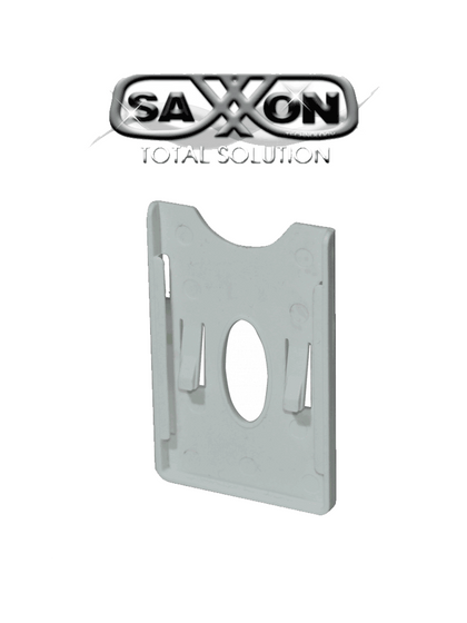 SAXXON ASRCH - Porta Tarjeta de Plástico con Adhesivo 3M / Compatible con Tarjetas o TAG SAXXON de PVC