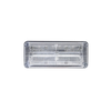 Luces perimetrales de emergencia QuadraFlare® lente color claro, LED color rojo