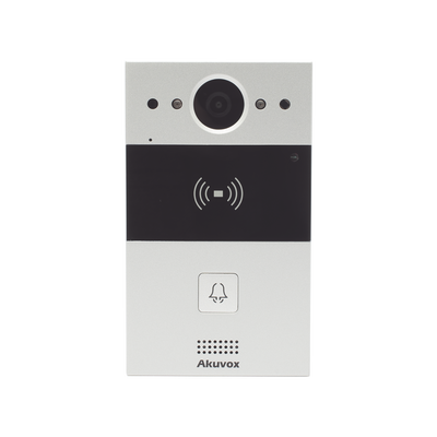 Video portero SIP de 1 botón con lector de tarjetas / Notificación a app / Notificación por llamada telefónica / Configuración en la nube