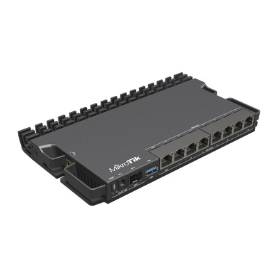 RB5009UPr+S+IN 8 puertos PoE in/out, 1 SFP+, Solo RouterOS v7