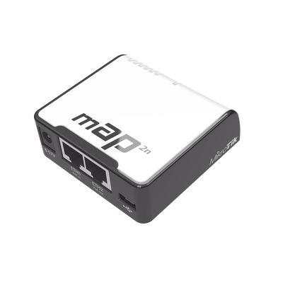 (mAP 2n) 2 Puertos Fast Ethernet, 1 Puerto MicroUSB, WiFi 2.4 GHz 802.11 b/g/n