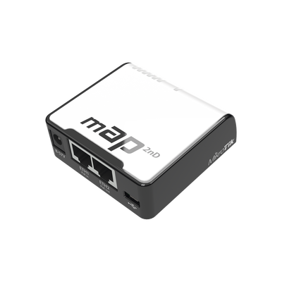 (mAP) 2 Puertos Fast Ethernet, 1 Puerto MicroUSB, WiFi 2.4 GHz 802.11 b/g/n