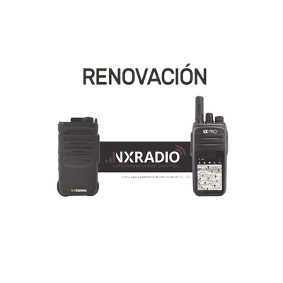 Renovacion de Servicio Anual NXRadio para Terminales NXPOC130, RG360 y M5