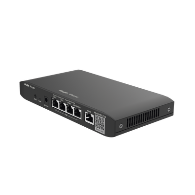 Router administrable cloud con POE+ 54w, 3 puertos LAN gigabit, 1 Puerto WAN gigabit y 1 puerto LAN/WAN gigabit configurable, hasta 100 clientes con desempeño de 600 Mbps asimétricos