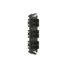 Placa acopladora de Fibra Óptica Quick-Pack, Con 6 Conectores SC Duplex (12 Fibras), Negro