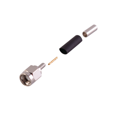 Conector SMA Macho de anillo plegable para cable RG-174/U, BELDEN 8216,
