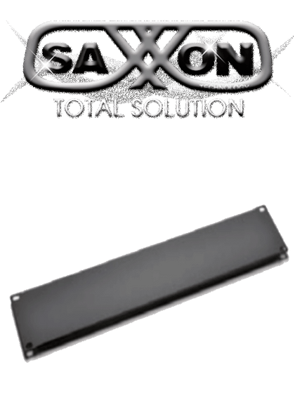 SAXXON 70060200- Placa ciega de 2 unidades de rack/ Medidas de 482 mm de ancho (19