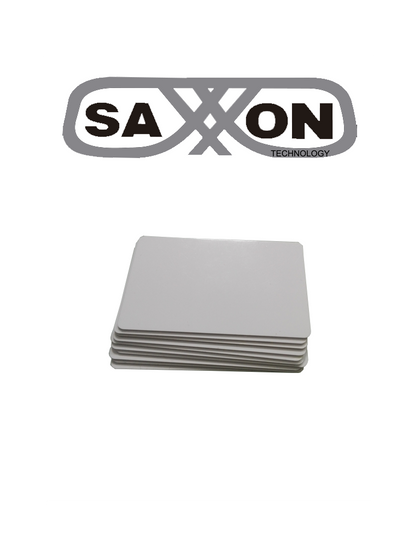 SAXXON SAXDUAL03 - Paquete de 10 TAG De PVC / UHF / ID / Compatible con Lectoras SAXR2656 & SAXR2657 / Lectoras de Proximidad 125 khz / EPC GEN2 / Folio Impreso