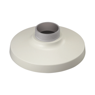 Montaje adaptador tipo plato color marfil necesario para instalación en pared o techo (ver domos compatibles)