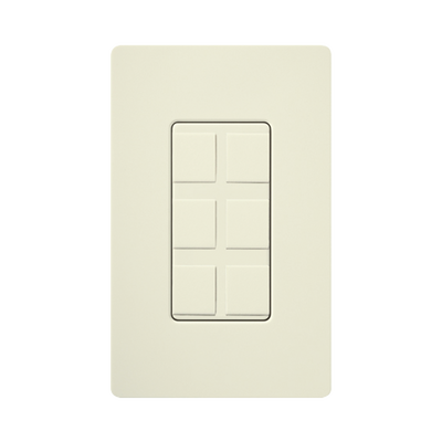 Caja de pared para varios contactos de red o tel, 6 mini espacios
