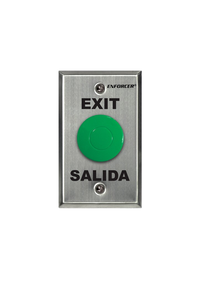 Seco-Larm SD7201GCPE1Q - Placa Con Botón Para Presionar De Color Verde De Salida. 