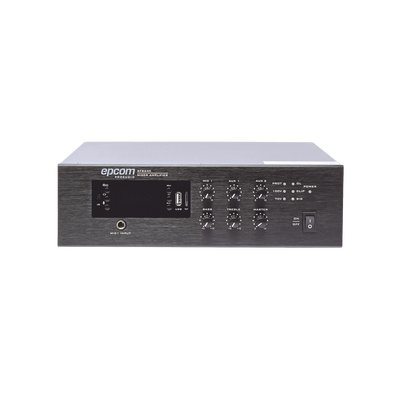 Mini Amplificador de Audio Mezclador | 240W RMS | Sistema 70/100V | MP3 | Tuner | Bluetooth | Musica ambiental y Voceo