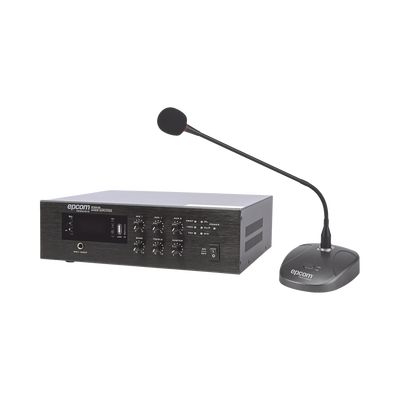 KIT de Amplificador de Audio de 240W Modelo SFB240 | más Micrófono de Escritorio Modelo SF621A
