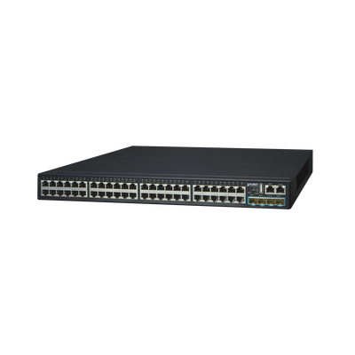 Switch Administrable Stackeable Capa 3, 48 Puertos 10/100/1000T, 4 Puertos 10G SFP+