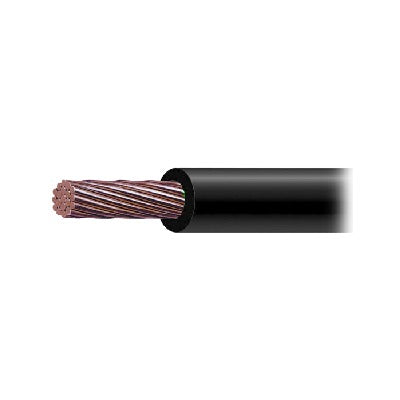 Cable de Cobre Recubierto THW-LS Calibre 4/0 AWG 19 Hilos Color Negro (50 metros).