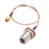 Cable RG-316. Conectores N HEMBRA/SMC MACHO INVERSO.