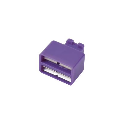 Clip de Puente, Para Uso con Regletas S66, de 1 par, Color Violeta