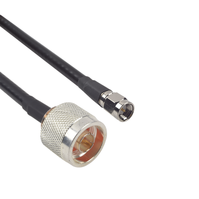 Cable LMR-240UF (Ultra Flex) de 60 cm con conectores N Macho y SMA Macho.