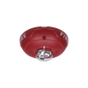 Bocina con Lámpara Estroboscópica, Montaje en Techo, Color Rojo, Nuevo Diseño Moderno y Elegante y Menor Consumo de Corriente