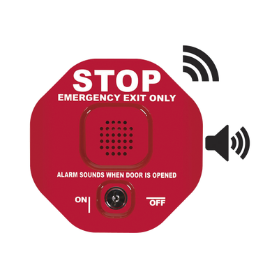 Alarma de puerta multifunción Exit Stopper® inalámbrica