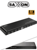SAXXON LKV318HDR-V2.0 - Divisor de Video HDMI  de 1 Entrada y 8 Salidas/ Soporta Resolución Ultra HD 4K&2K @30 Hz/ Distancia  de 10 Metros en Entrada y Salida/ Switch EDID/