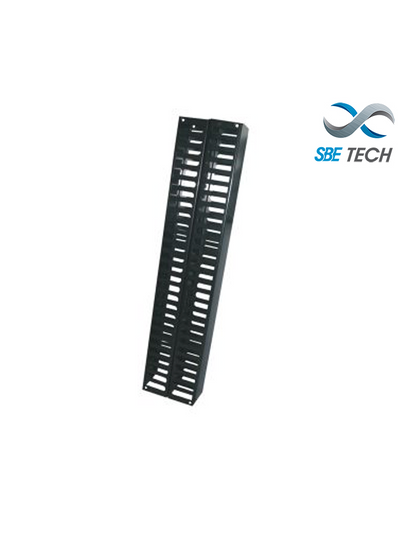 SBE TECH SBE-OV40UR - Organizador de cable vertical frontal y posterior de 40 UR para rack de 7 ft