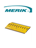 MERIK 12300PY - Cobra sección de picos poncha llantas de montaje en superficie / Tramo de 91cm / Color amarillo / No incluye biseles laterales