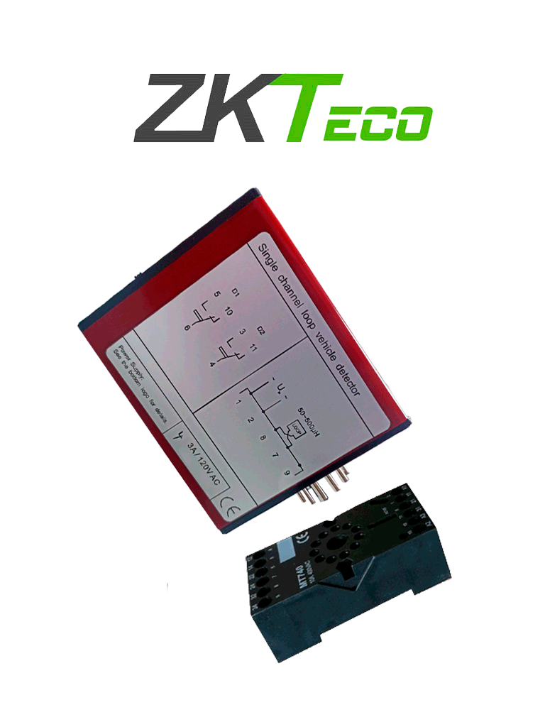 ZKTECO ZF500 - Sensor de Masa para Control de Acceso Vehicular  / 110 VAC / 3A  / Un Canal / Nivel de Sensibilidad Ajustable  / Para Tráfico Pesado / Compatible con Barreras Wejoin / ZKTeco y Otras Marcas