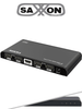 SAXXON LKV314PRO - Divisor de Video HDMI/ 1 Entrada y 4 Salidas/ Soporta Resolución Ultra HD, 4K & 2K @ 30Hz/ Soporta 3D/ Distancia de conexión a 30 Metros en Entrada y 25 Metros en la Salida/ Audio de Alta Definición/