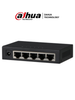 DAHUA PFS3005-5GT - Switch Gigabit de 5 Puertos No Administrable/ Capa 2/ 10/100/1000 Base-T/ Carcasa Metalica/ Switching 10G/ Tasa de Reenvio de Paquetes 7.44 Mbps/ Memoria Bufer de Paquetes 1Mb/ Con Proteccion de Descargas/
