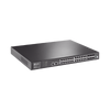 Switch Core JetStream administrable capa 3, 24 puertos RJ45 Gigabit, 4 puertos SFP combo, hasta 4 ranuras SFP+, apilamiento de hasta 8.