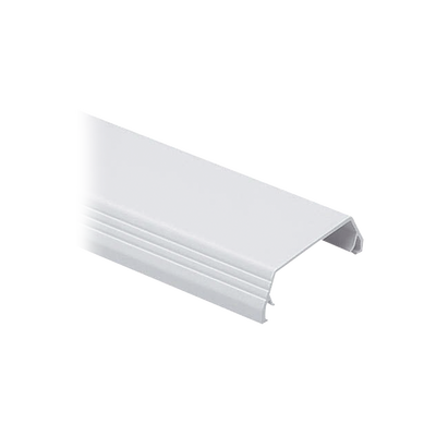 Cubierta (Tapa) tipo bisagra para canaleta T-45, de PVC rígido, 60.3 x 19.1 x 2438.4 mm, Color Blanco Mate