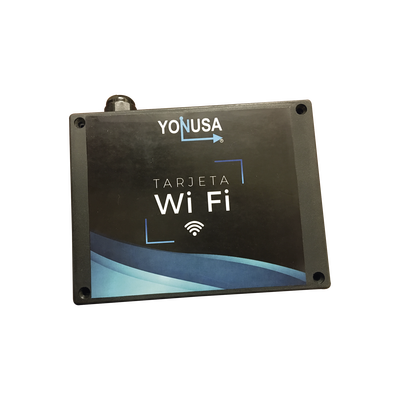 Modulo WIFI con gabinete para uso en Energizadores YONUSA/Aplicación sin costo/Activación Remota de 4 salidas tipo Relay con alta capacidad.
