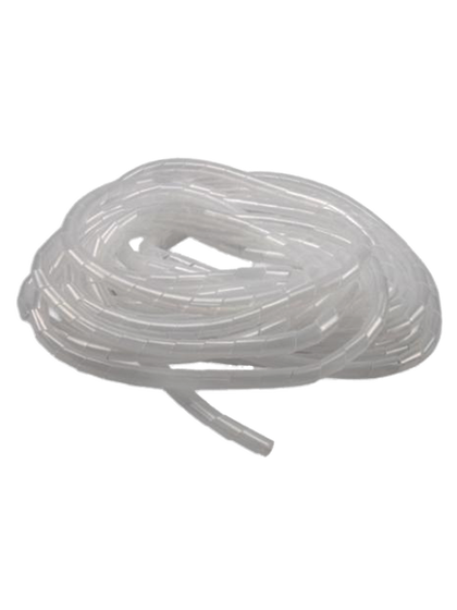 SBETECH SBEESP6 - Organizador de cables / Espiral blanco / 1/4