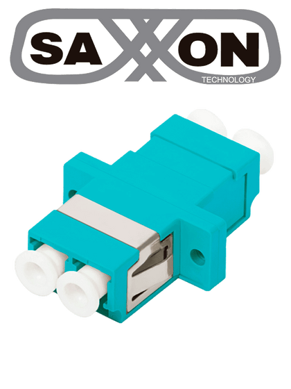 SAXXON JALC3CD - Adaptador unitario de fibra / Para LC / OM3 / AQUA / Duplex