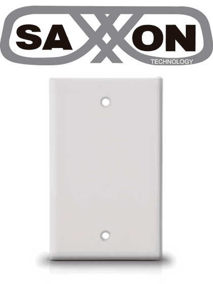 SAXXON A175 - Placa de pared ciega / Sin puertos / Color blanco