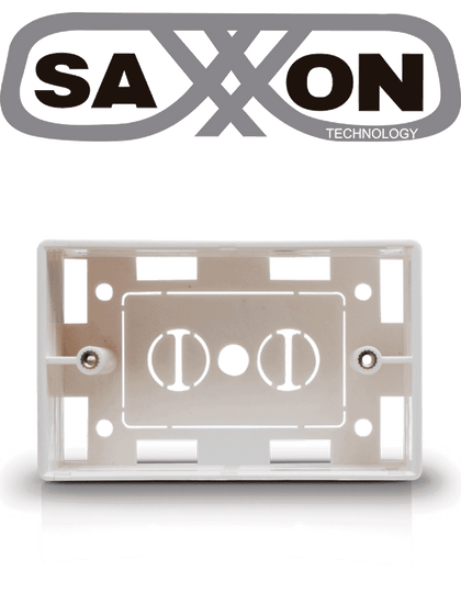 SAXXON A164B - Caja para placa de pared / Usos multiples / Color blanco