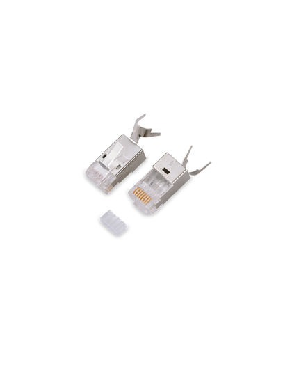 SAXXON S901H - Conector plug RJ45 para cable UTP / CAT 6A / Blindado / Paquete 100 piezas / #LosIndispensables