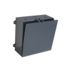 Gabinete Eléctrico de lamina galvanizada de 584 x 584 x 272 mm, auto-extinguible, resistente a polvo, agua y rayos UV, Color Gris (THCGE001)