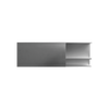 Canaleta de aluminio línea R40 color blanco, 117 x 27.3mm, tramo de 3 metros
