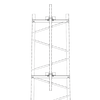 Brazo para Sección #11 Torre Titan con Herrajes y Mástil de 6' (1.8m).