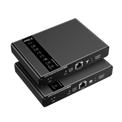 Kit extensor KVM (HDMI y USB) hasta 70 metros / Resolución 4K @ 60 Hz/ Cat 6, 6a y 7 / IPCOLOR / CERO LATENCIA / HDR10 / Salida Loop / Puerto S/PDIF / Uso 24/7 / Transmite el Video y Controla tu DVR vía USB a distancia.