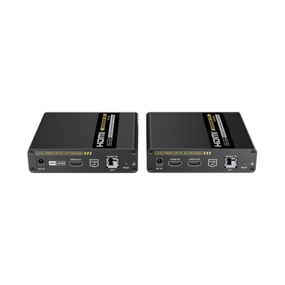 Kit Extensor HDMI por FIBRA ÓPTICA 10G a 40 Km / Resolución 4K@60Hz/ Monomodo (SMF) / IPCOLOR PIXEL / Cero Latencia/ Sin Comprimir / S/PDIF / ARC / RS-232 / Salida Loop / Transceptores Ópticos (GBIC) Incluidos / IR bidireccional.