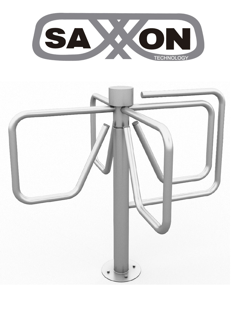 SAXXON TS GE - Torniquete mecánico de giro manual /Brazo tipo mariposa / UN IDIRECCIONAL / Acero inoxidable / Sobre pedido