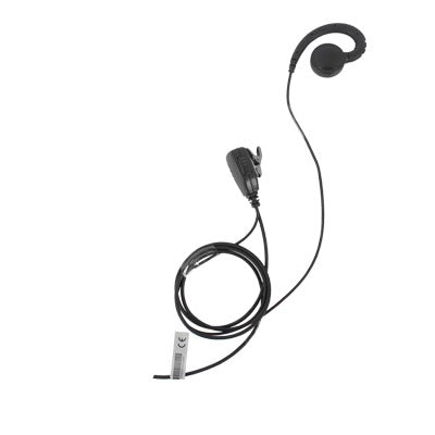 Micrófono de solapa con audífono ajustable al oído para HYT TC-500/ 518/ 600/ 610/ 700 y para Motorola GP300/ SP-50/ P1225/ PRO3150/ MAG ONE/ EP450/ EP350.